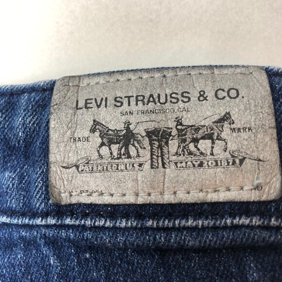 Girls Levi's Long Sequined Denim Shorts Size 12 - Picture 3 of 9